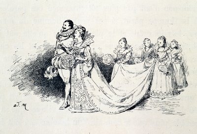 Riquet a la Houppe - i "Sagorna"" av Charles Perrault, illustrationer av Adrien Marie av Adrien Emmanuel Marie