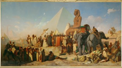 Cambyses och Psammetich av Jean Adrien Guignet