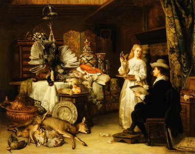 Konstnärens studio, 1879 av Adrien Joseph Verhoven Ball