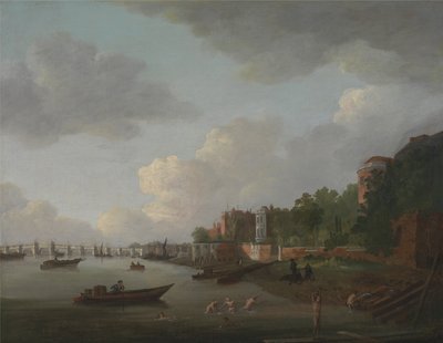 En imaginär utsikt över Westminster Bridge av Adrien Leprieur