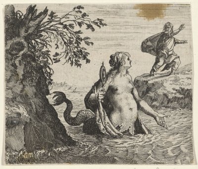 Fabel om sjöjungfrun av Egidius  Sadeler (II)