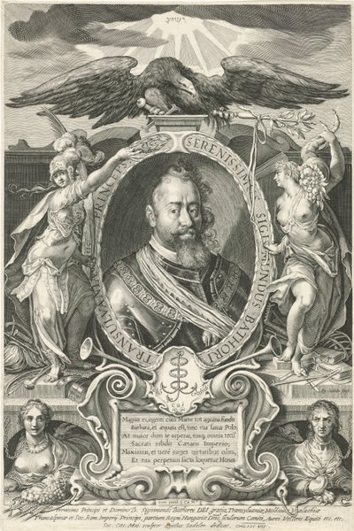 Porträtt av Sigismund Báthory, prins av Transsylvanien av Egidius  Sadeler (II)