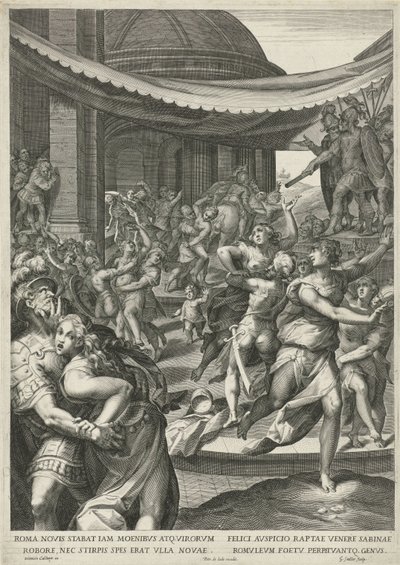 Sabine Virgin Rån av Egidius  Sadeler (II)