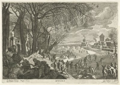 Vinter Hymens (titel på objekt) The Four Seasons (serietitel) av Egidius  Sadeler (II)