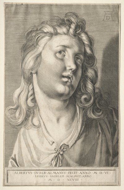 Kvinnligt huvud, 1598. av Aegidius Sadeler