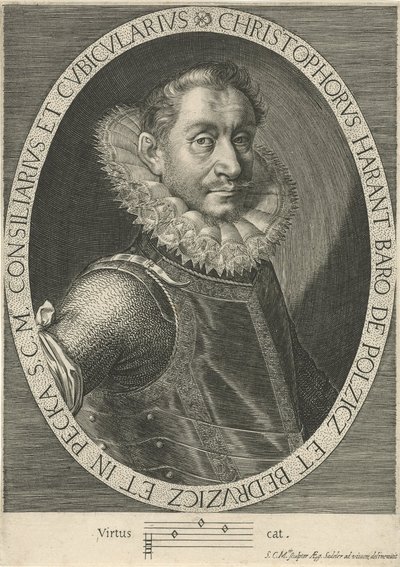 Porträtt av kompositören Krystof Harant 1564-1621, ca. 1600 av Aegidius Sadeler or Saedeler