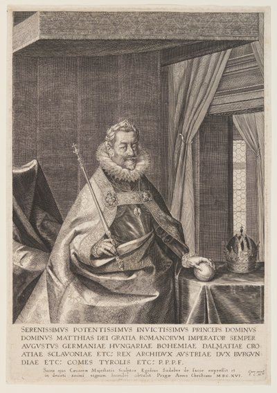 Kejsare Matthias av Aegidius Sadeler II