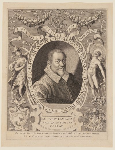 Franciscus de Padoanis Foroliviensis (Franciskus av Forli) av Aegidius Sadeler II