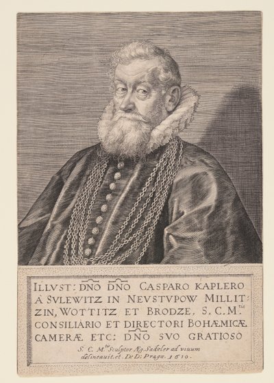 Gaspard Kaplir von Sulewitz, rådgivare hos kejsaren av Aegidius Sadeler II