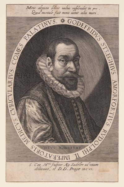 Godfried Steeghuis, läkare och kammarherre av Aegidius Sadeler II