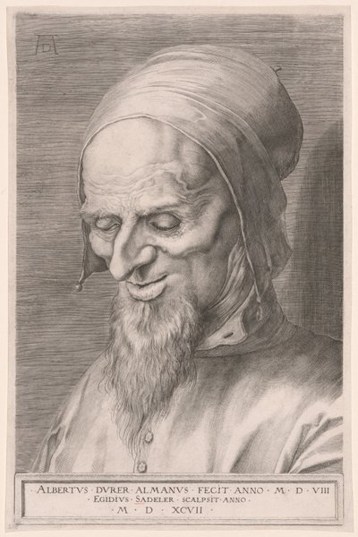 Huvudet på en apostel av Aegidius Sadeler II