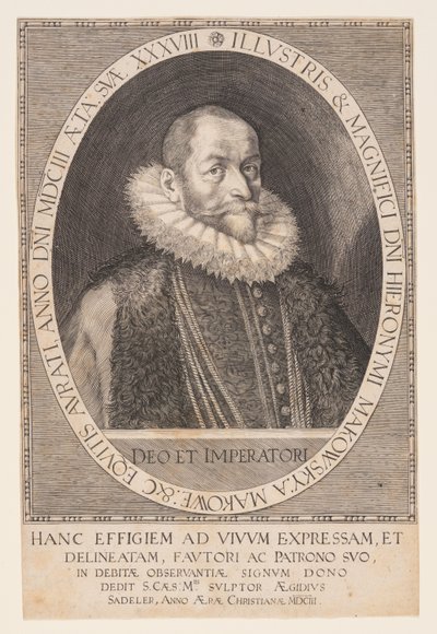 Hieronymus Makofsky, kammarherre av Aegidius Sadeler II