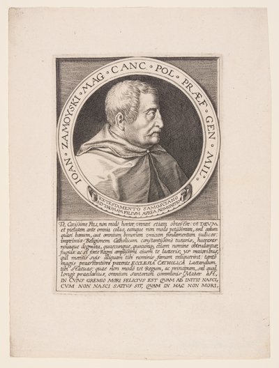 Jan Zamoyski, polsk adelsman, stor kronkansler av Aegidius Sadeler II