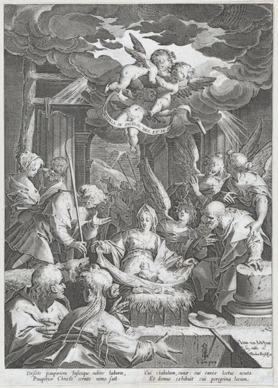 Födelse, 1588. av Aegidius Sadeler II