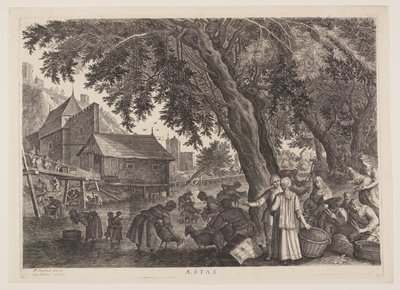Summer, från De fyra årstiderna av Aegidius Sadeler II