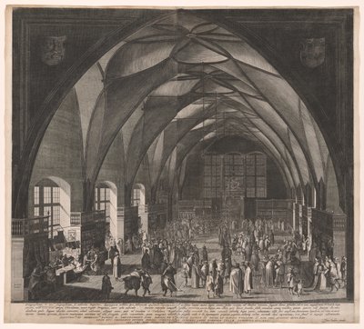 Vladislav Hall, Pragborgen, den årliga mässan av Aegidius Sadeler II
