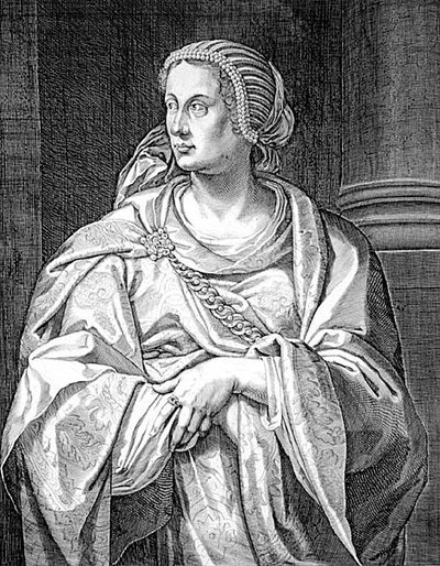 Albia Terenta, Othos mor (gravyr) av Aegidius Sadeler or Saedeler