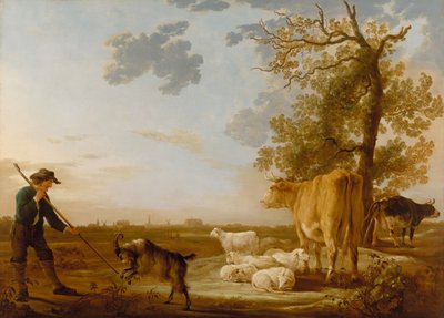 Landscape with cattle av Aelbert Cuyp