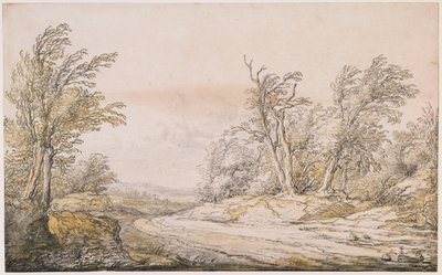 En väg genom sanddynerna av Aelbert Cuyp
