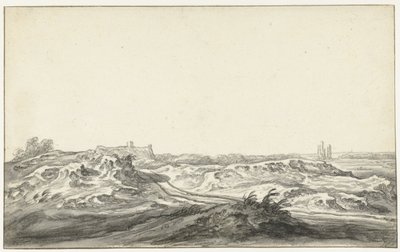 Utsikt från dynerna i Huis te Kleve nära Haarlem av Aelbert Cuyp