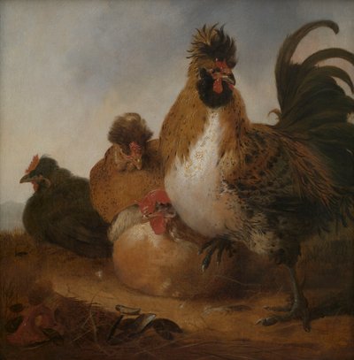 Tupp och hönor av Aelbert Cuyp