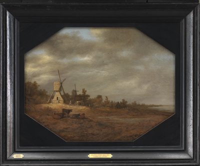 Landskap med väderkvarnar av Aelbert Cuyp