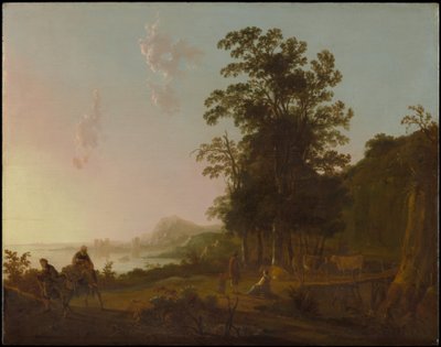 Landskap med flykten till Egypten av Aelbert Cuyp