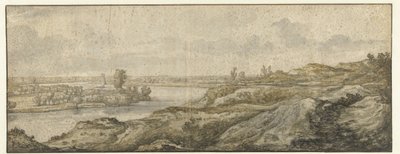 Landskap med en flod av Aelbert Cuyp