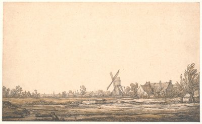 Landskap med en kvarn av Aelbert Cuyp