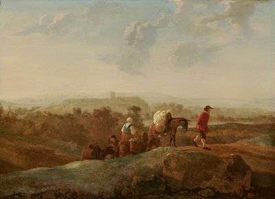 Migrerande bönder i ett sydligt landskap av Aelbert Cuyp
