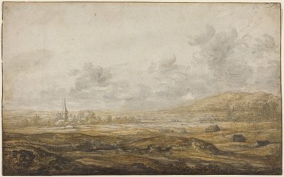 Panoramautsikt längs Rhen av Aelbert Cuyp