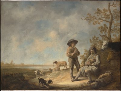 Flöjtspelande herdar av Aelbert Cuyp