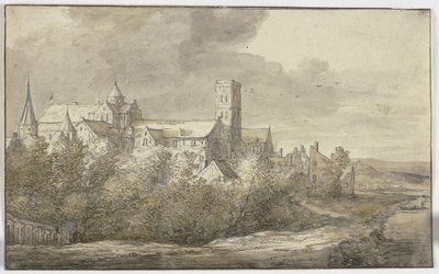 Sankta Mariakyrkan i Utrecht av Aelbert Cuyp