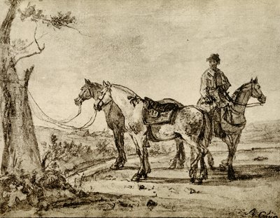 Tre hästar av Aelbert Cuyp