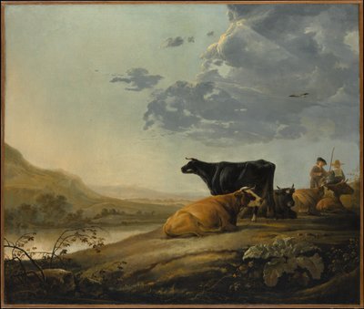 Unga herdar med kor av Aelbert Cuyp