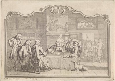 Guild of Saint Luke i Dordrecht, 1736 av Aert Schouman