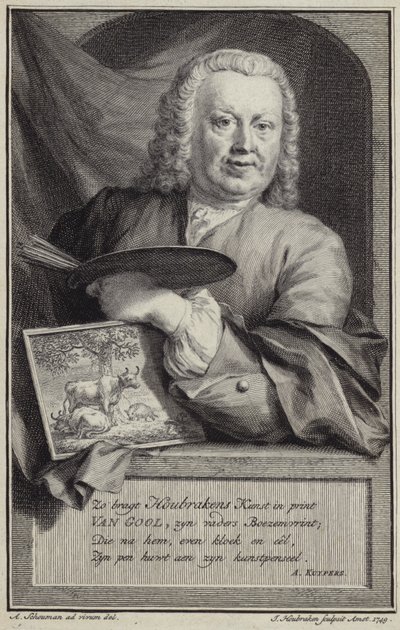 Porträtt av Jan van Gool av Aert Schouman
