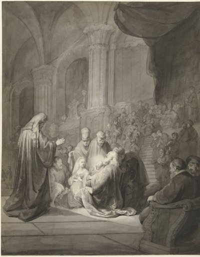 Simeon i templet av Aert Schouman