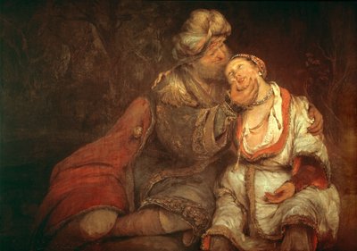 Ruth och Boaz ... (olja på duk) av Aert de Gelder