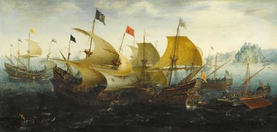Slaget vid Cadiz 1587 av Aert van Antum