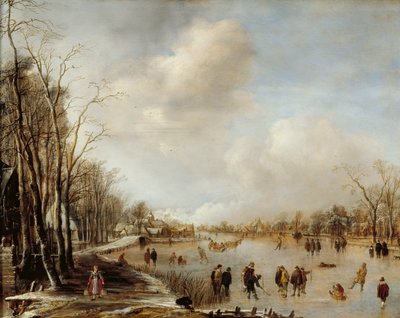 Vinterlandskap, 1645 av Aert van der Neer