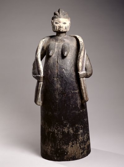 Gelede Body Mask, Yoruba Culture, Republiken Benin (målat trä) av African