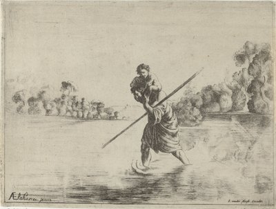Sankt Kristoffer av After Adam Elsheimer