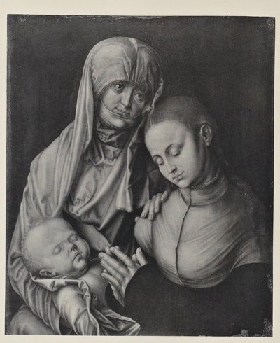 Jungfru med barn och Sankta Anna. av After Albrecht Dürer