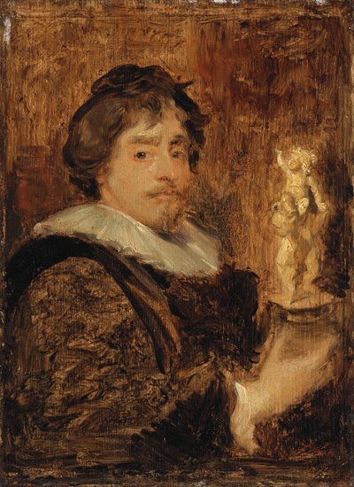 Porträtt av Frans Duquesnoy av after Anthony van Dyck