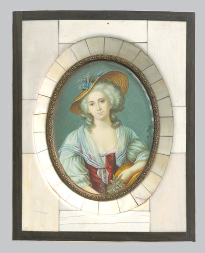 Slovakiska: Damen i hatten av after Élisabeth Louise Vigée Le Brun