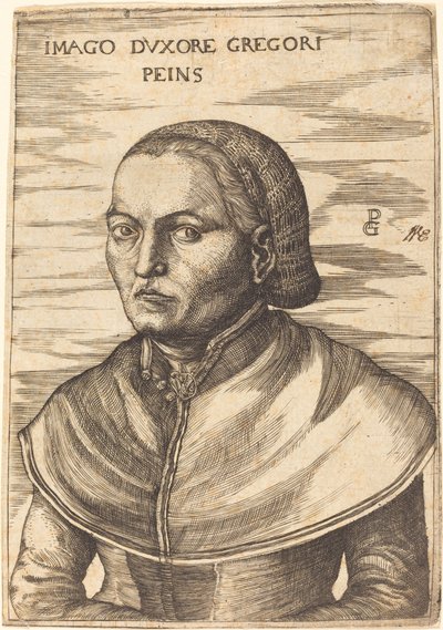 Hustru till Georg Pencz av After Georg Pencz