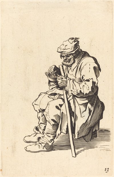 Tiggare som äter av After Jacques Callot