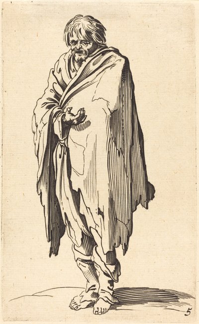 Tiggare med bara huvud och fötter av After Jacques Callot