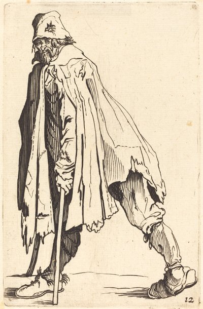 Tiggare med kryckor och mössa av After Jacques Callot